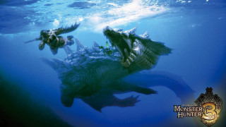 Animals swimming ocean caption monster - the water together free wallpaper