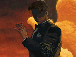 Man suit large bird shoulder - david palumbo free wallpaper