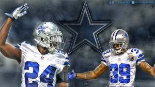 Cowboys players hands up air - visual art free wallpaper