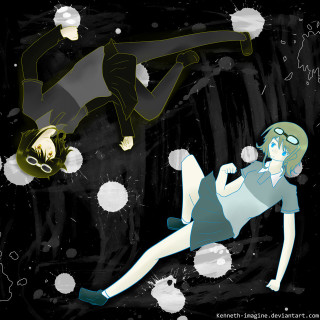 Space girls gun city moon - a gun free wallpaper