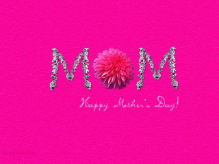 Pink flower mom word pink - a photocopy free wallpaper