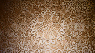Wall pattern room wooden floor - a silk screen free wallpaper