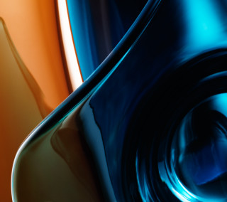 Blue orange closeup black white - orange free wallpaper
