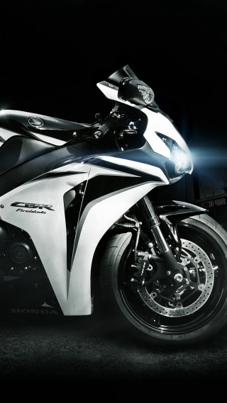 Motorcycle black white digital rendering - a light free wallpaper