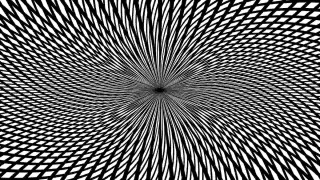 Spiral black white center design - bridget riley free wallpaper
