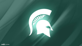Green white spartan helmet background 3 - a white stripe free wallpaper