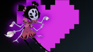 Creepy kawaii arthropod girl pink - a pink heart free wallpaper