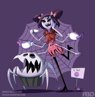 Creepy cartoon character cupcake creepy - character design free wallpaper