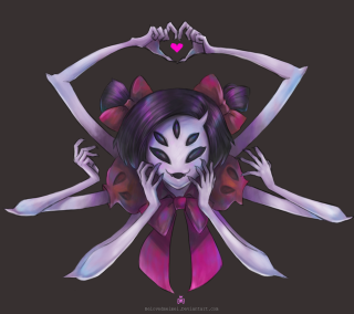 Creepy woman bow tie arms - purism free wallpaper