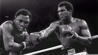 Two men boxing stances hands - vfx free wallpaper