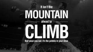 Boxing quote mountain climb wear - possible free wallpaper