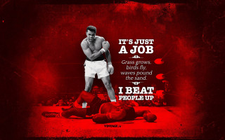 Man boxing glove red background - cleve gray free wallpaper