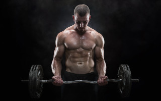Man barbell black background dark - a barbell free wallpaper