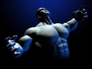 Man arms out hands up - his arm free wallpaper