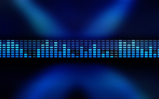 Blue background lights black strip - altichiero free wallpaper
