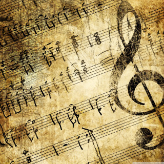 Musical background notes symbols pattern - cinematic composition free wallpaper