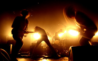 Stage performance band microphone drums - stage free wallpaper