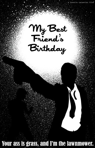 Man suit pointing sky quote - free happy birthday wallpaper