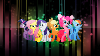 Little ponies black white rainbow - a rainbow background free wallpaper
