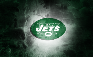 Jets logo green white dark - background free wallpaper