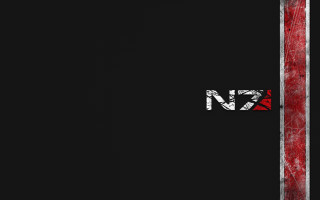 Red black logo red stripe - mass effect free wallpaper