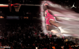 Basketball player air flag background - a basketball player free wallpaper