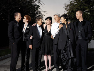 Formal group tuxedos people standing - a group of people free wallpaper