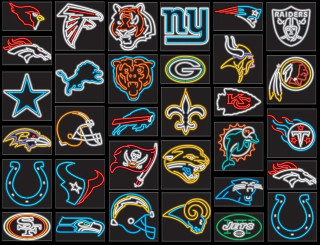 Nfl neon signs group logos - art fitzpatrick free wallpaper