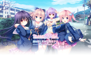 Girls group street buildings sky - a group of girls free wallpaper