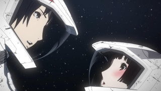 Anime characters space sword surprised - space free wallpaper