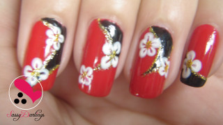 Woman hand flower manicure artdeco - a womans hand free wallpaper