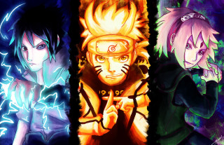 Anime characters different colored hair - female free wallpaper