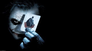 Man holding card joker face - dong kingman free wallpaper
