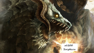 Dragon glowing eyes huge head - a huge head free wallpaper