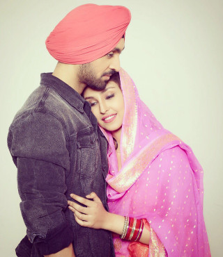 Man woman embracing studio pink - a man and woman free wallpaper