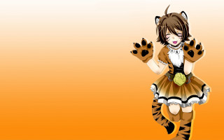 Cartoon character tiger costume tennis - a tennis ball free wallpaper