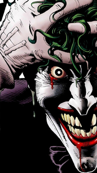 Joker green hair white face - a white hat free wallpaper