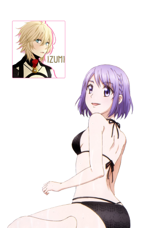 Woman black white purple hair - purple free wallpaper