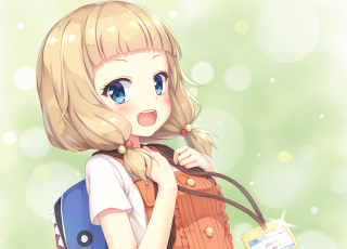 Girl bag tag smiling camera - aguri uchida free wallpaper