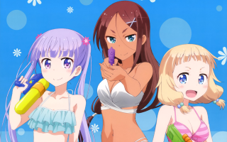 Anime girls purple hair gun - the other girl free wallpaper