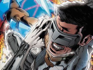 Man mask fireball cyborg comic - alan davis free wallpaper