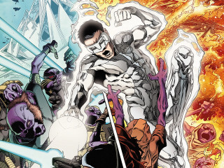 Comic book cover fire flames - alan davis free wallpaper