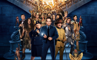 Movie night museum group people - a staircase free wallpaper