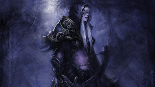 Woman dark forest sword armor - brom free wallpaper