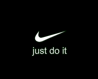Nike logo just do it - the dark free wallpaper