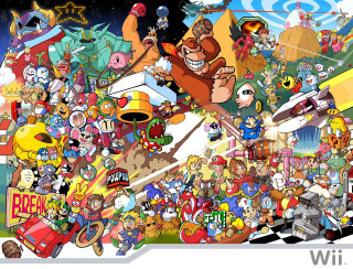 Cartoon characters game scene crowd 2 - 2 d game art free wallpaper
