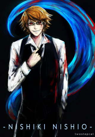 Red haired man glasses blood - fine free wallpaper