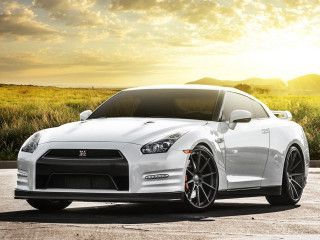 White sports car parking lot 33 - the sun shining behind free wallpaper