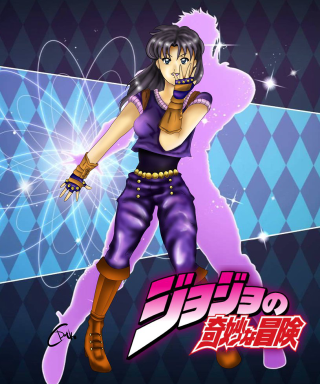Cartoon purple outfit boots blue - a blue background free wallpaper