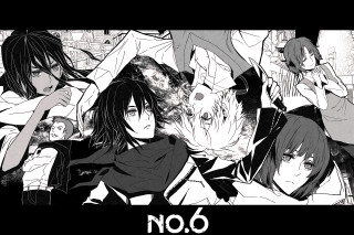 Anime characters no 6 black - below them free wallpaper